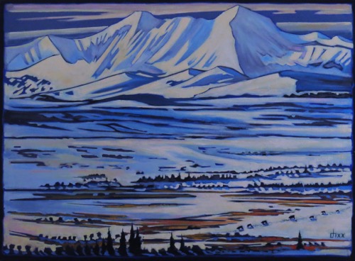 Late March Snow 36 x 49  oil on canvas
$3600   SOLD